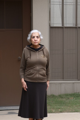 Iraqi elderly female with  brown hair