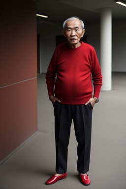 Singaporean elderly male with  brown hair