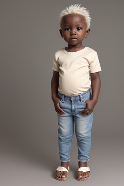 Kenyan infant boy with  white hair