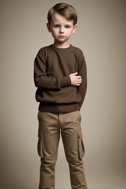 Polish child boy with  brown hair