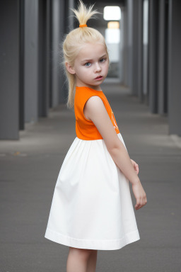 Child female with  blonde hair