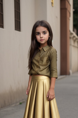 Child girl with  brown hair