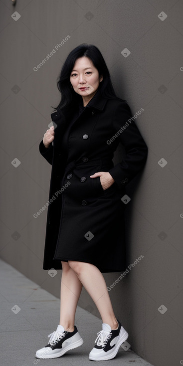 Korean 45 years female with  black hair