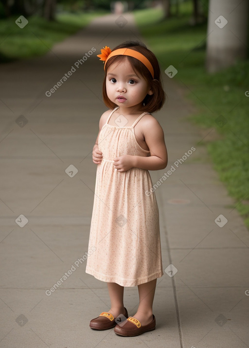 Filipino infant girl with  ginger hair