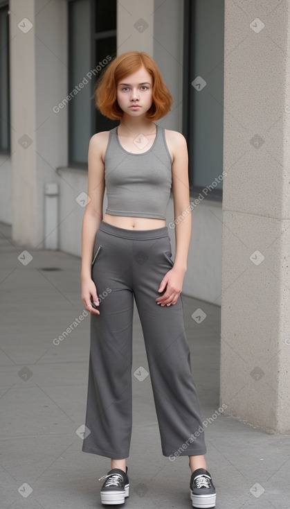 Chilean teenager girl with  ginger hair