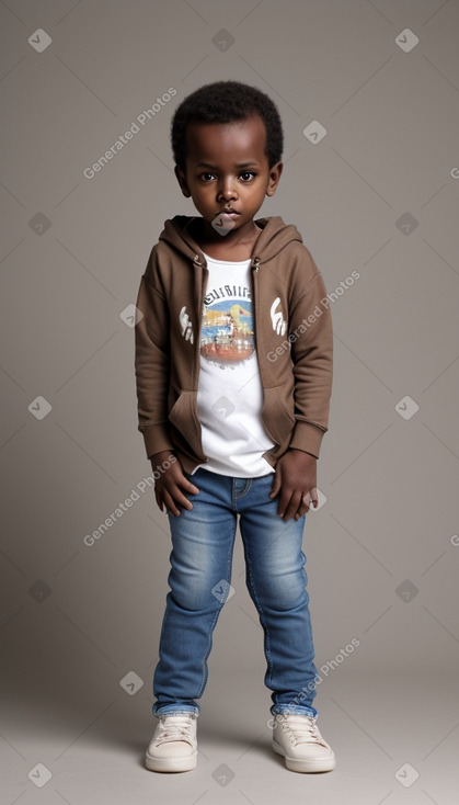 Somali infant boy with  brown hair