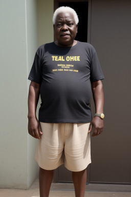 Togolese elderly male with  black hair