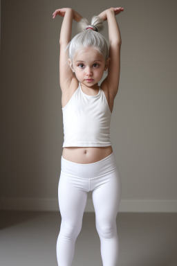 Georgian infant girl with  white hair