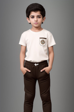 Kuwaiti child boy with  brown hair