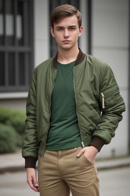 German young adult male with  brown hair