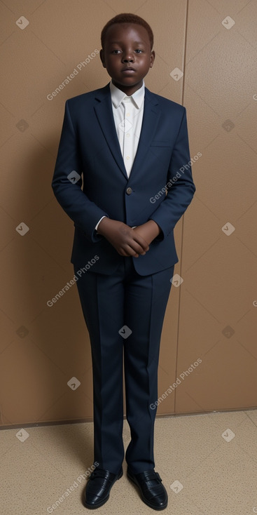 Sudanese teenager boy with  ginger hair