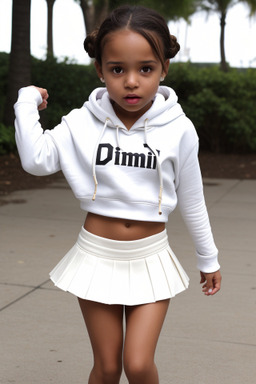 Dominican child girl with  brown hair