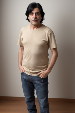 Argentine middle-aged male with  black hair