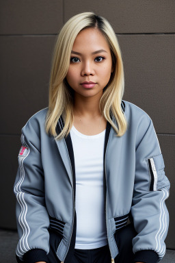 Filipino adult female with  blonde hair