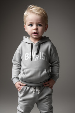 Hungarian infant boy with  blonde hair