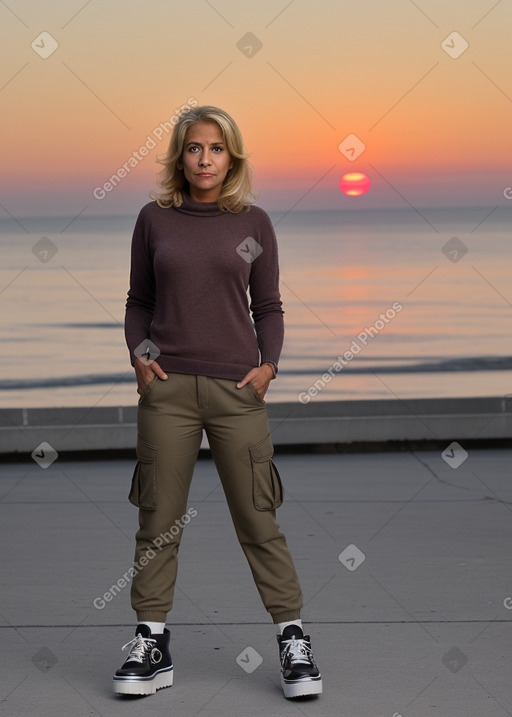 Tunisian 45 years female with  blonde hair