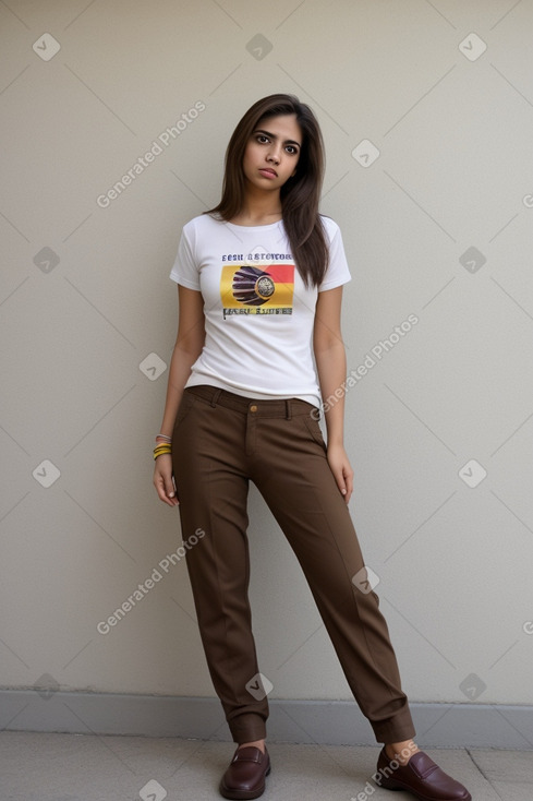 Venezuelan adult female with  brown hair