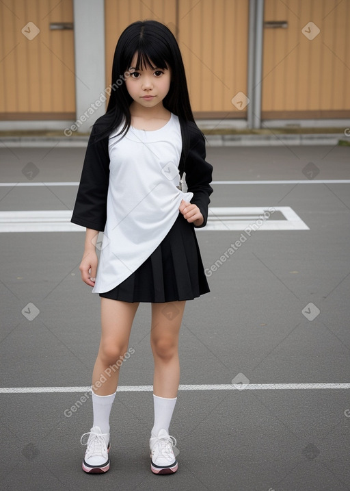 Japanese child female with  black hair