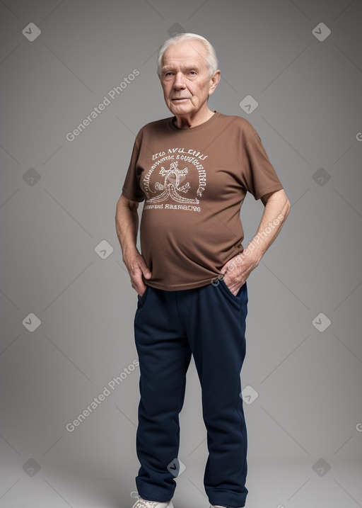 Icelandic elderly male with  brown hair