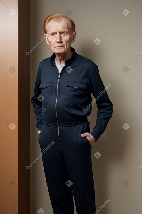 Polish elderly male with  ginger hair