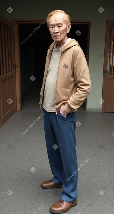 Vietnamese elderly male with  ginger hair