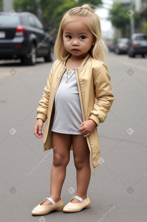 Filipino infant girl with  blonde hair