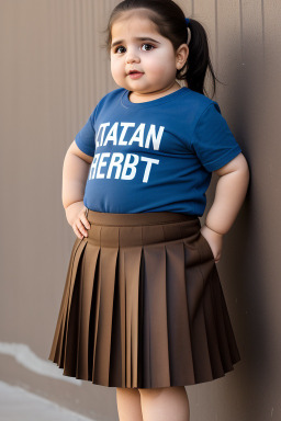 Iraqi infant girl with  brown hair