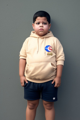 Venezuelan child boy with  brown hair