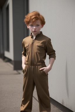 American child boy with  ginger hair