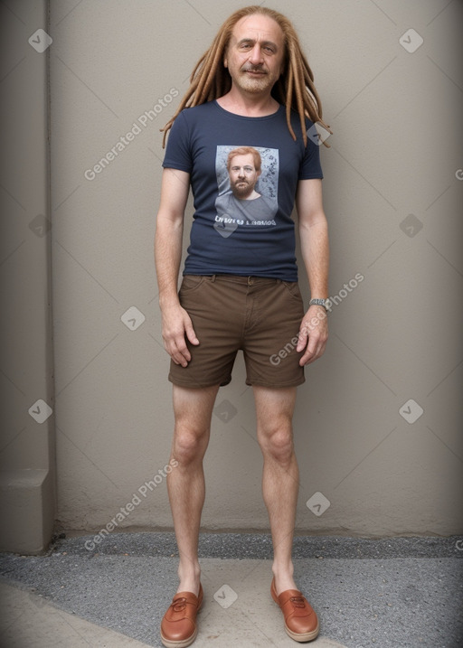 Armenian middle-aged male with  ginger hair