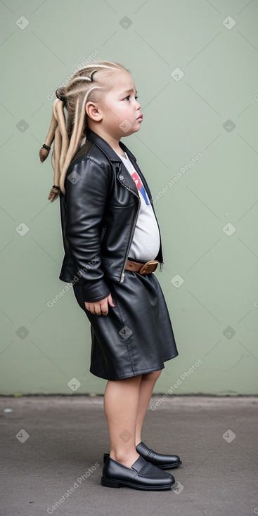 Costa rican infant girl with  blonde hair