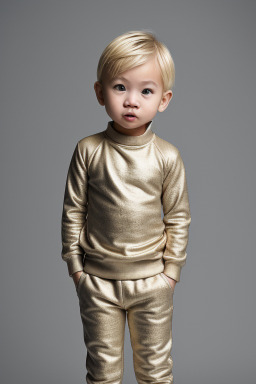 Singaporean infant boy with  blonde hair