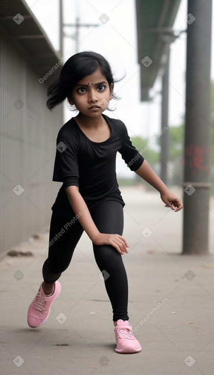 Bangladeshi child girl with  black hair