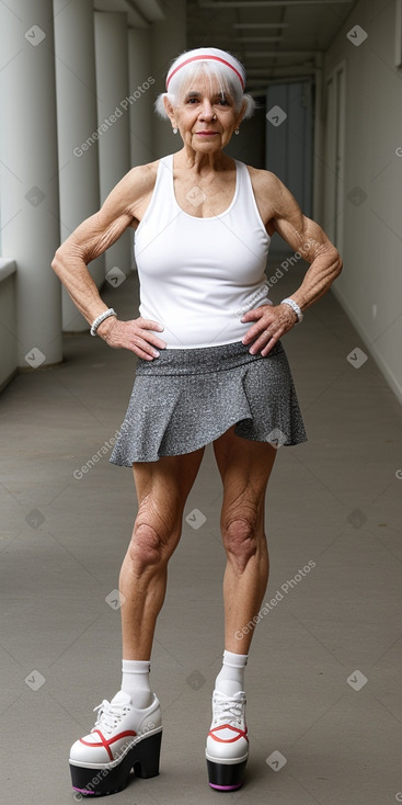 Puerto rican elderly female with  white hair