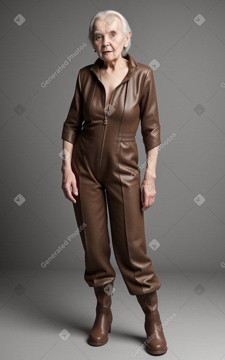 Finnish elderly female with  brown hair