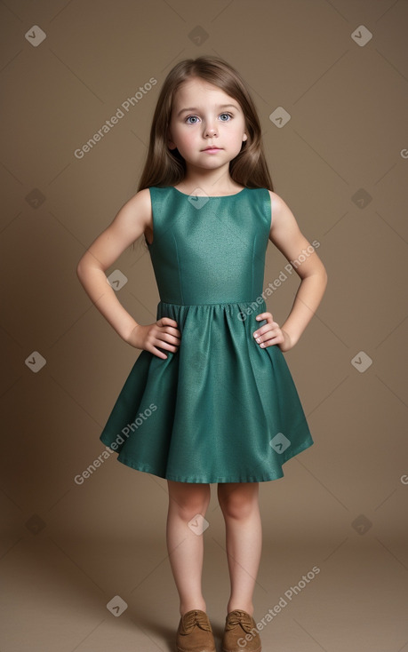 Child female with  brown hair