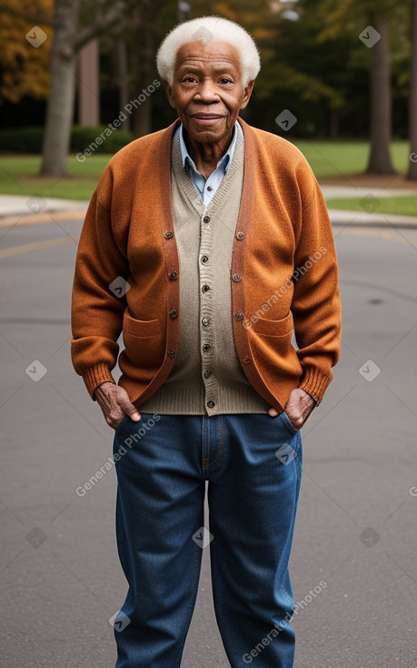 African american elderly male with  ginger hair