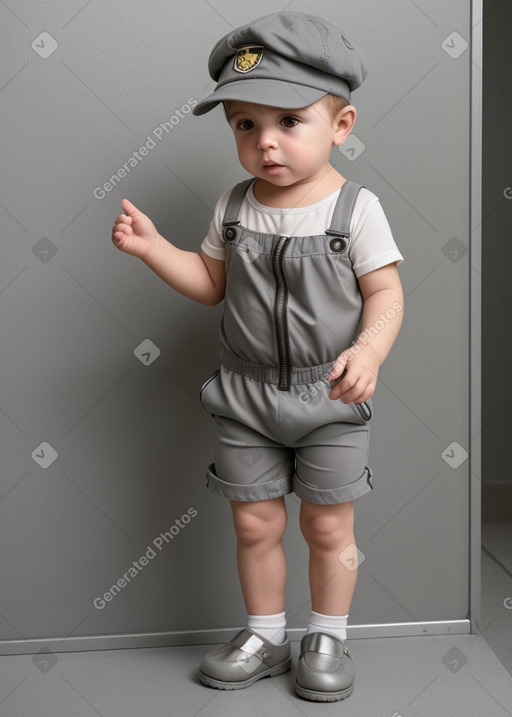 Uruguayan infant boy with  gray hair