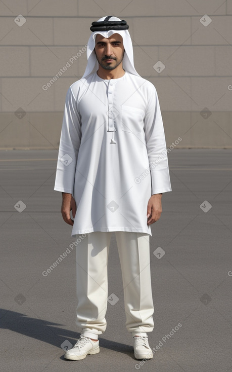 Emirati adult male with  white hair