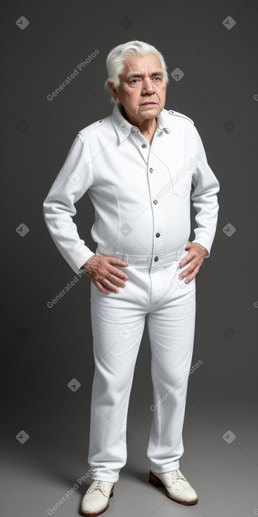 Honduran elderly male with  white hair