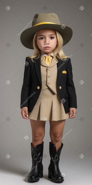 Venezuelan child female with  blonde hair