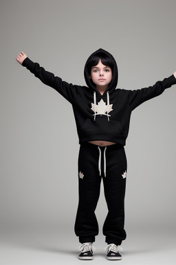 Canadian child boy with  black hair