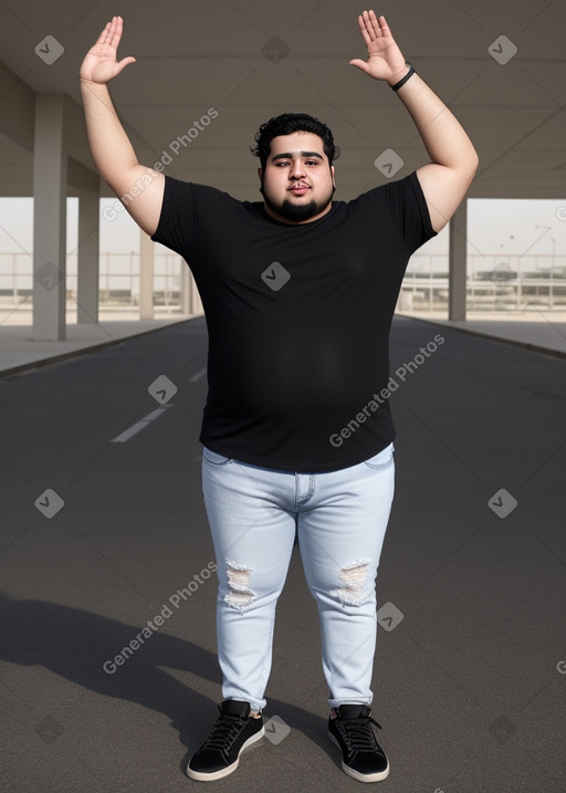 Kuwaiti young adult male with  black hair