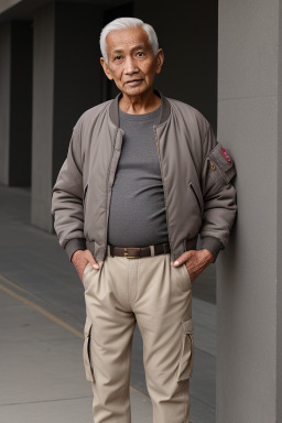 Nepalese elderly male with  gray hair