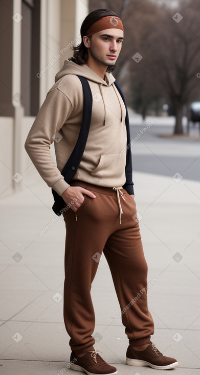 Albanian adult male with  brown hair