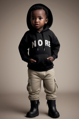 Malian infant boy with  black hair