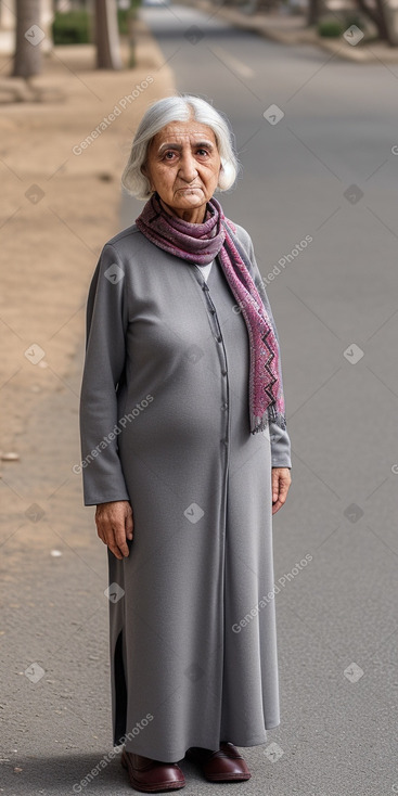 Azerbaijani elderly female with  gray hair