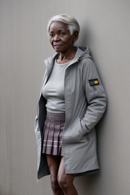 Zimbabwean elderly female with  gray hair