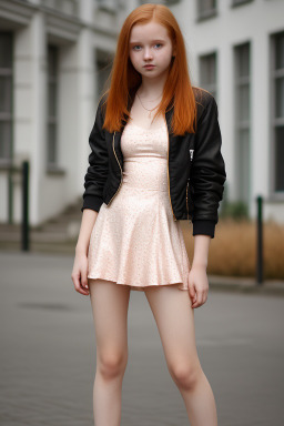 Polish teenager girl with  ginger hair