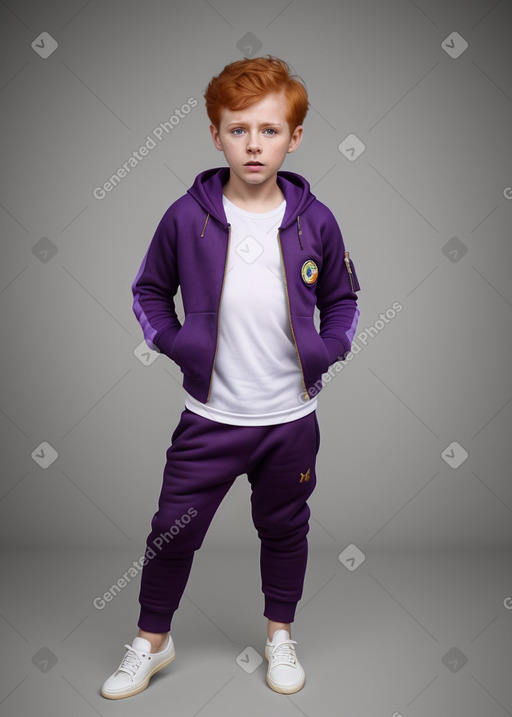 Colombian child boy with  ginger hair